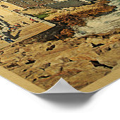 バルセロナポスターヴィンテージトラベルレトロスペインプリント ポスター (角)