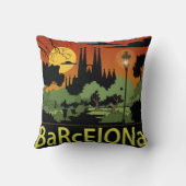 バルセロナポリエステル装飾用クッション16" x 16" クッション (裏面)