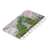 バルセロナラランブラ冷蔵庫用マグネット マグネット (左側)