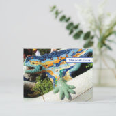 バルセロナリザードハンドモザイク ポストカード (スタンド正面)