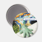 バルセロナリザードハンドモザイク マグネット (正面/裏面)