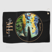 バルセロナリザード&パークグエル,カタロニア/ガウディ ゴルフタオル (横)