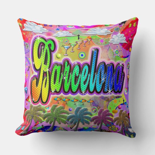バルセロナヴィスタ表現ピロー クッション (正面)