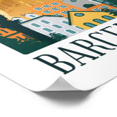 バルセロナヴィンテージ旅行ポスター ポスター (角)