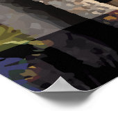 バルセロナヴィンテージ旅行ポスター ポスター (角)