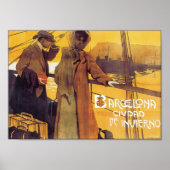 バルセロナヴィンテージ旅行ポスター ポスター (正面)