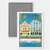 バルセロナ冷凍機磁石 マグネット (正面/裏面)