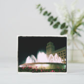 バルセロナ噴水 – カタルーニャ広場 – ポストカード (スタンド正面)