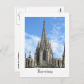 バルセロナ大聖堂はがき ポストカード (正面/裏面)