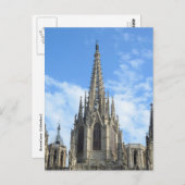 バルセロナ大聖堂はがき ポストカード (正面/裏面)