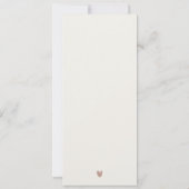 バルセロナ大聖堂スペイン結婚のメニューカード 招待状 (裏面)