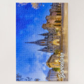 バルセロナ大聖堂，バルセロナ，スペイン ジグソーパズル (縦)