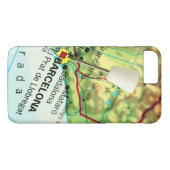 バルセロナ市ピンマップ Case-Mate iPhoneケース (裏面(横))