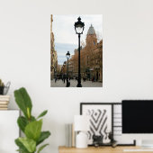 バルセロナ散策 – Portal del Angel Poster ポスター (ホームオフィス)