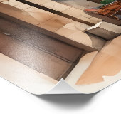 バルセロナ水彩画 フォトプリント            (角)