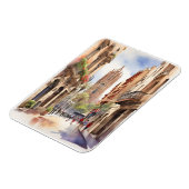 バルセロナ水彩画 マグネット (左側)