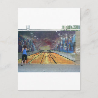 バルセロナ通りアート ポストカード