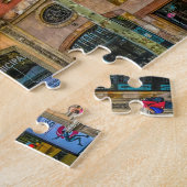 バルセロナ通りシーン。 ジグソーパズル (側面)