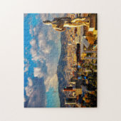 バルセロナ通りシーン。 ジグソーパズル (縦)