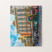 バルセロナ通りシーン。 ジグソーパズル (縦)