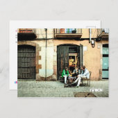 バルセロナ遊のエル生まれクォートでのカード ポストカード (正面/裏面)