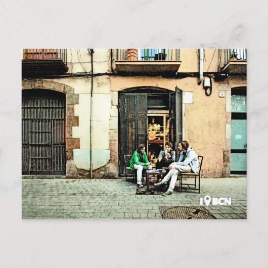 バルセロナ遊のエル生まれクォートでのカード ポストカード (正面)