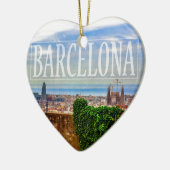 バルセロナ都市 セラミックオーナメント (左)