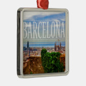 バルセロナ都市 メタルオーナメント (右)
