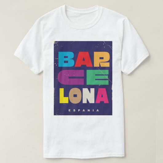 バルセロナ・エスパニア Tシャツ (デザイン正面)