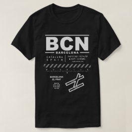 バルセロナ – エルプラットエアポートBCN Tシャツ