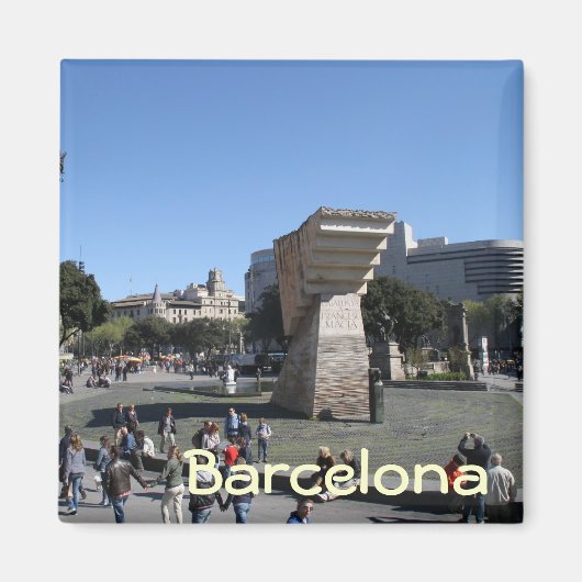 バルセロナ，カタルーニャ マグネット (正面)