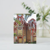 バルセロナ。ガウディ。カーサヴィセンズ。 ポストカード (スタンド正面)