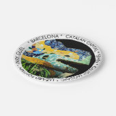 バルセロナ、ガウディ - トカゲ、スペイン(パーティー ディナー) ペーパープレート (アングル)