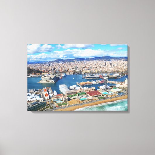 バルセロナ キャンバスプリント (正面)