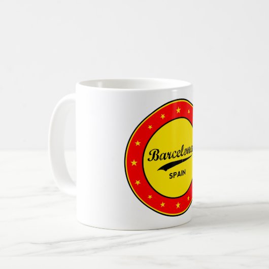 バルセロナ コーヒーマグカップ (正面左)