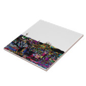 バルセロナ,スペインのグラフィティ タイル (側面)