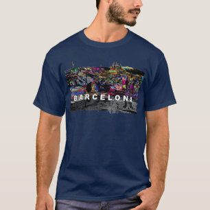 バルセロナ，スペインのグラフィティ Tシャツ