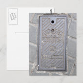 バルセロナ,スペインのユーティリティカバーポストカード ポストカード (正面/裏面)