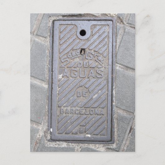 バルセロナ,スペインのユーティリティカバーポストカード ポストカード (正面)