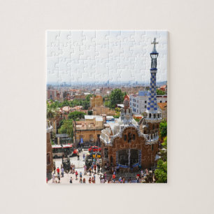 バルセロナ、スペインの公園Guell ジグソーパズル