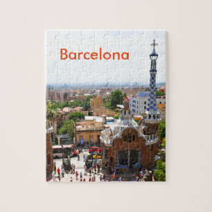 バルセロナ、スペインの公園Guell ジグソーパズル