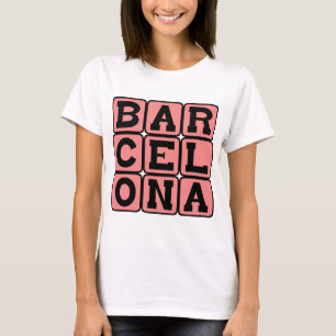 バルセロナ、スペインの都市 Tシャツ