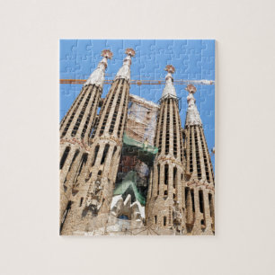 バルセロナ、スペインのSagrada Familia ジグソーパズル