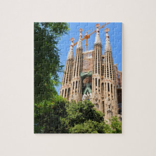 バルセロナ、スペインのSagrada Familia ジグソーパズル