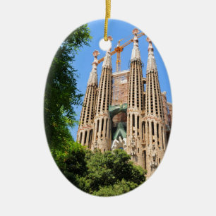 バルセロナ、スペインのSagrada Familia セラミックオーナメント