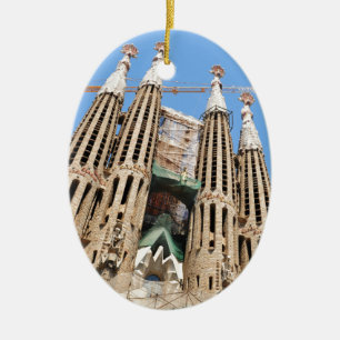 バルセロナ、スペインのSagrada Familia セラミックオーナメント