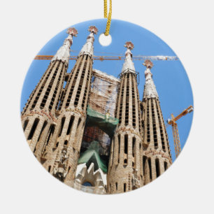 バルセロナ、スペインのSagrada Familia セラミックオーナメント