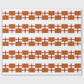 バルセロナ(スペイン)の旗 ラッピングペーパー (フラット)