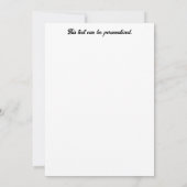 バルセロナ スペイン シルエット ご招待カード 招待状 (裏面)