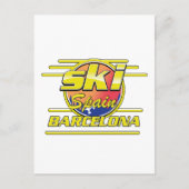 バルセロナ スペイン スキーロゴ ポストカード (正面)